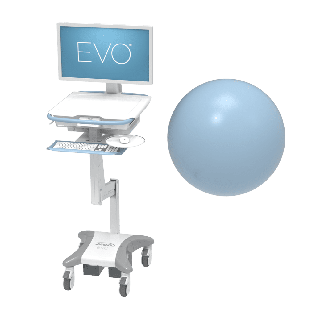 Jaco EVO™ Wall Cabinet Computer Workstation | GCX Medical Mounting