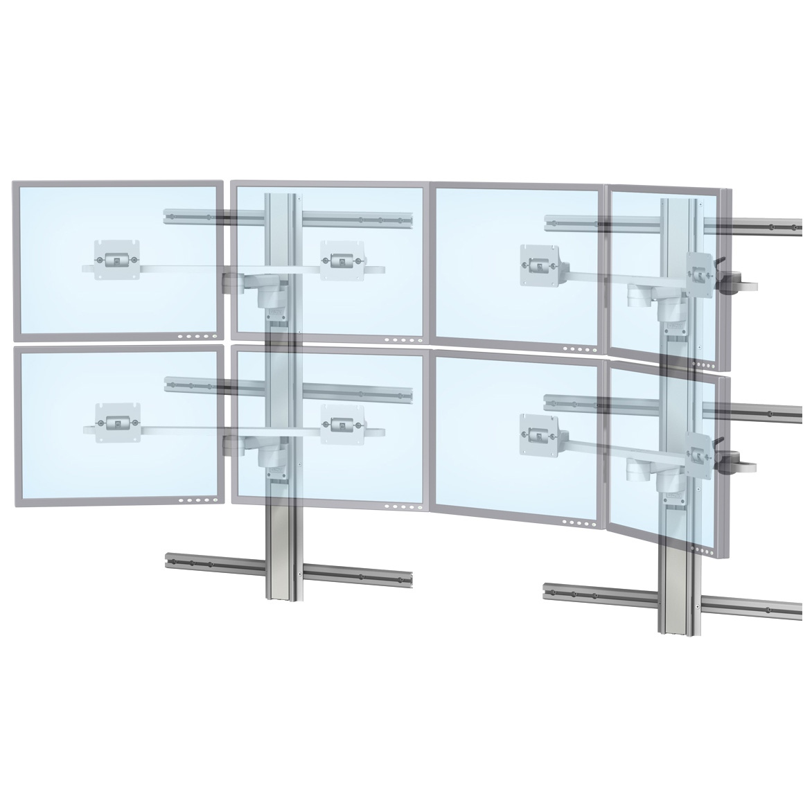 8 Display Dual Bar8in Arm2 Channel Horizontal Sliders Technical Web