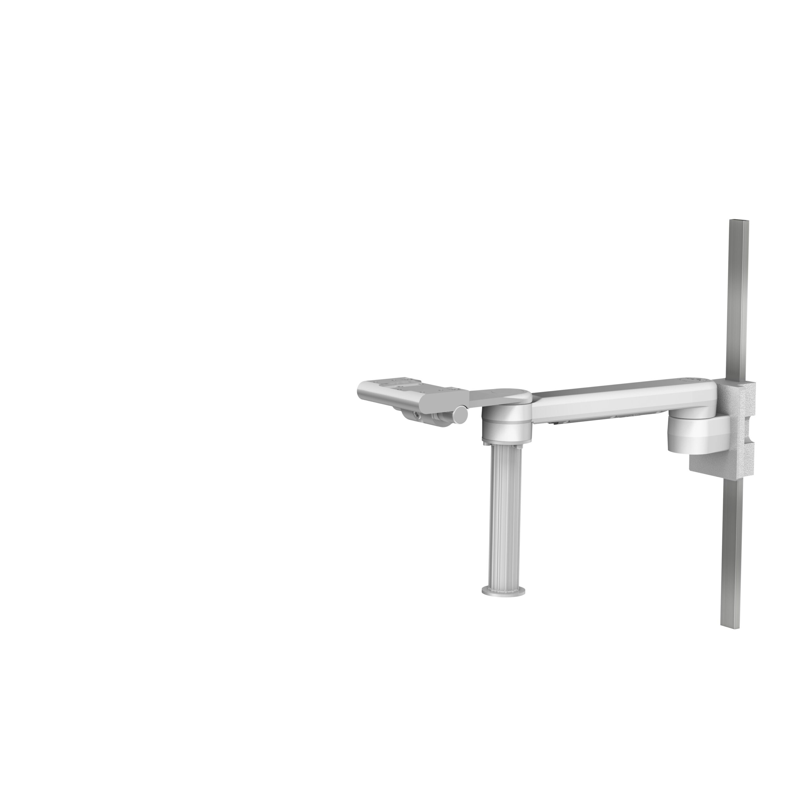 Philips IntelliVue MP60/70 on M Series Pivot Arm with Vertical Rail Interface