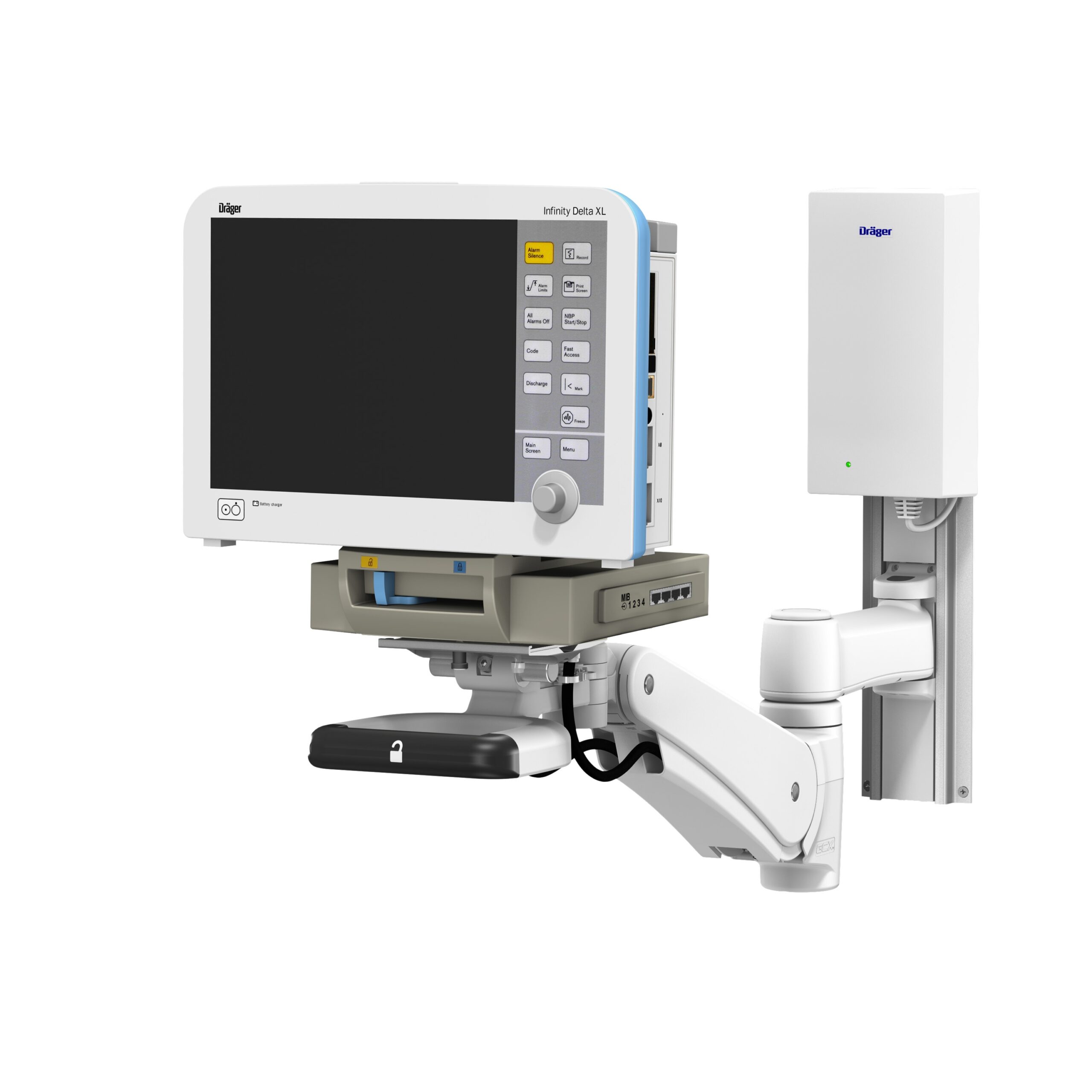 Drager Delta VHMP Variable Channel Mount Loaded