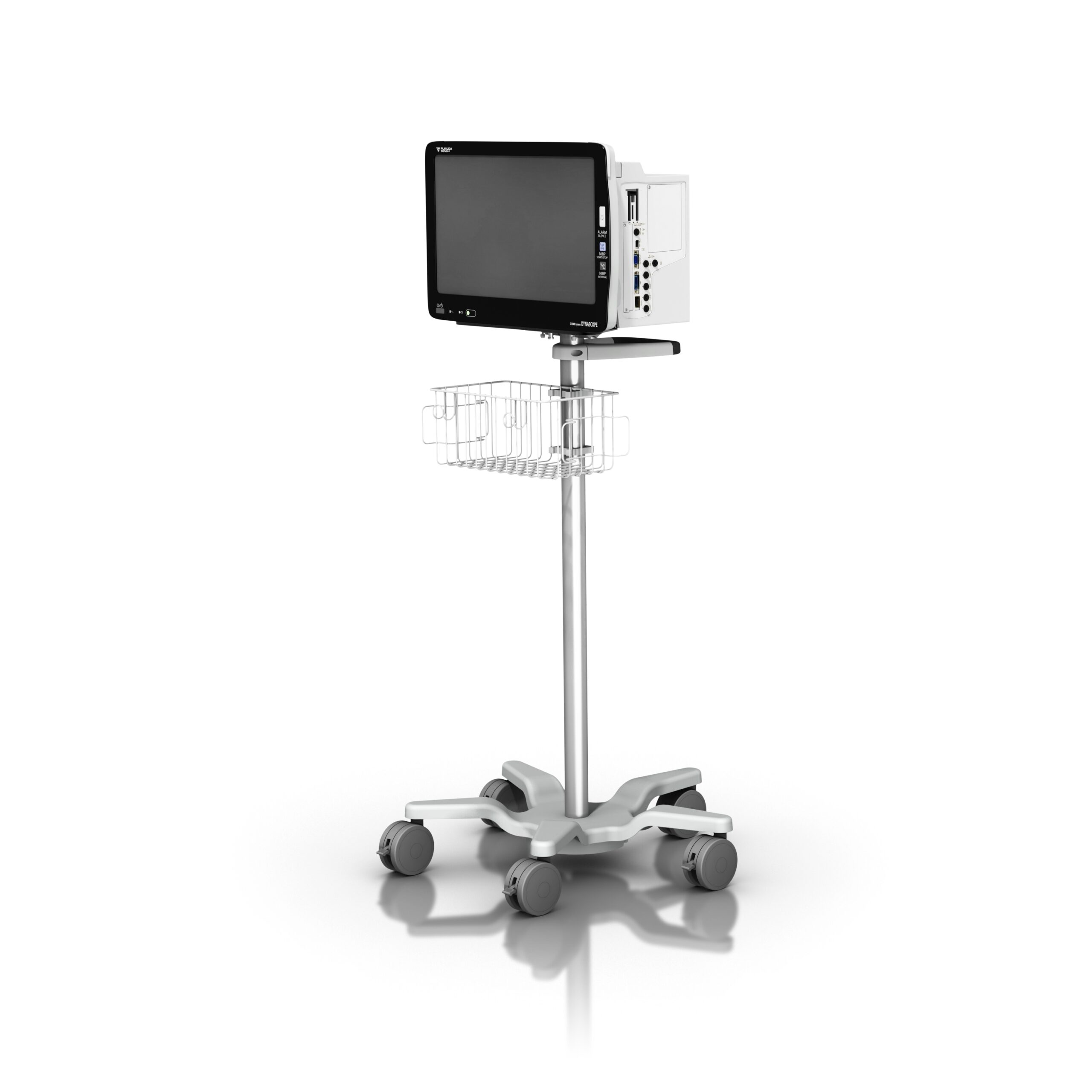 Fukuda Denshi Dynascope DS-8400 on Roll Stand | GCX Medical Mounting  Solutions