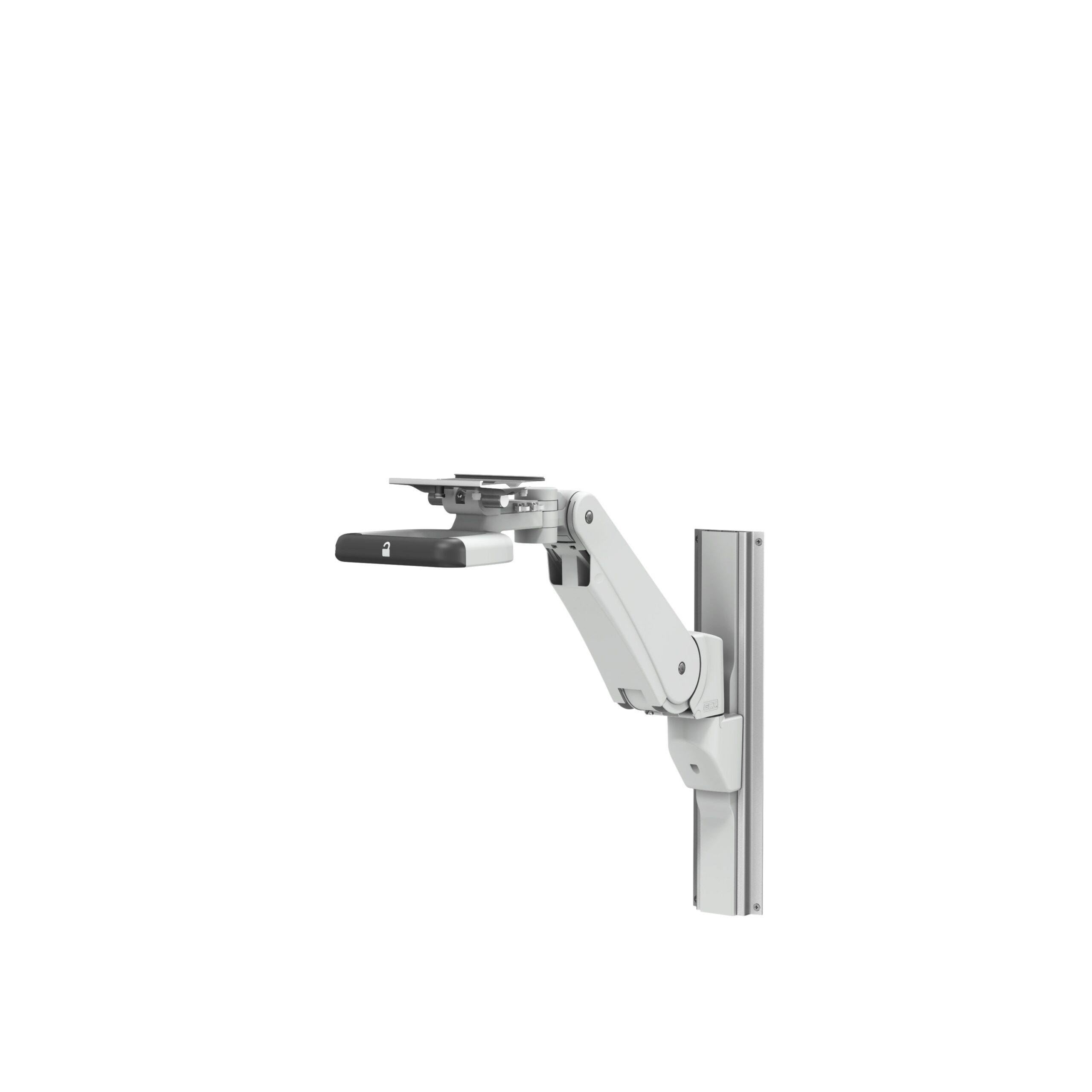 GE Healthcare B40 on VHM-PL Variable Height Arm Channel Mount with Vertical Position Lock