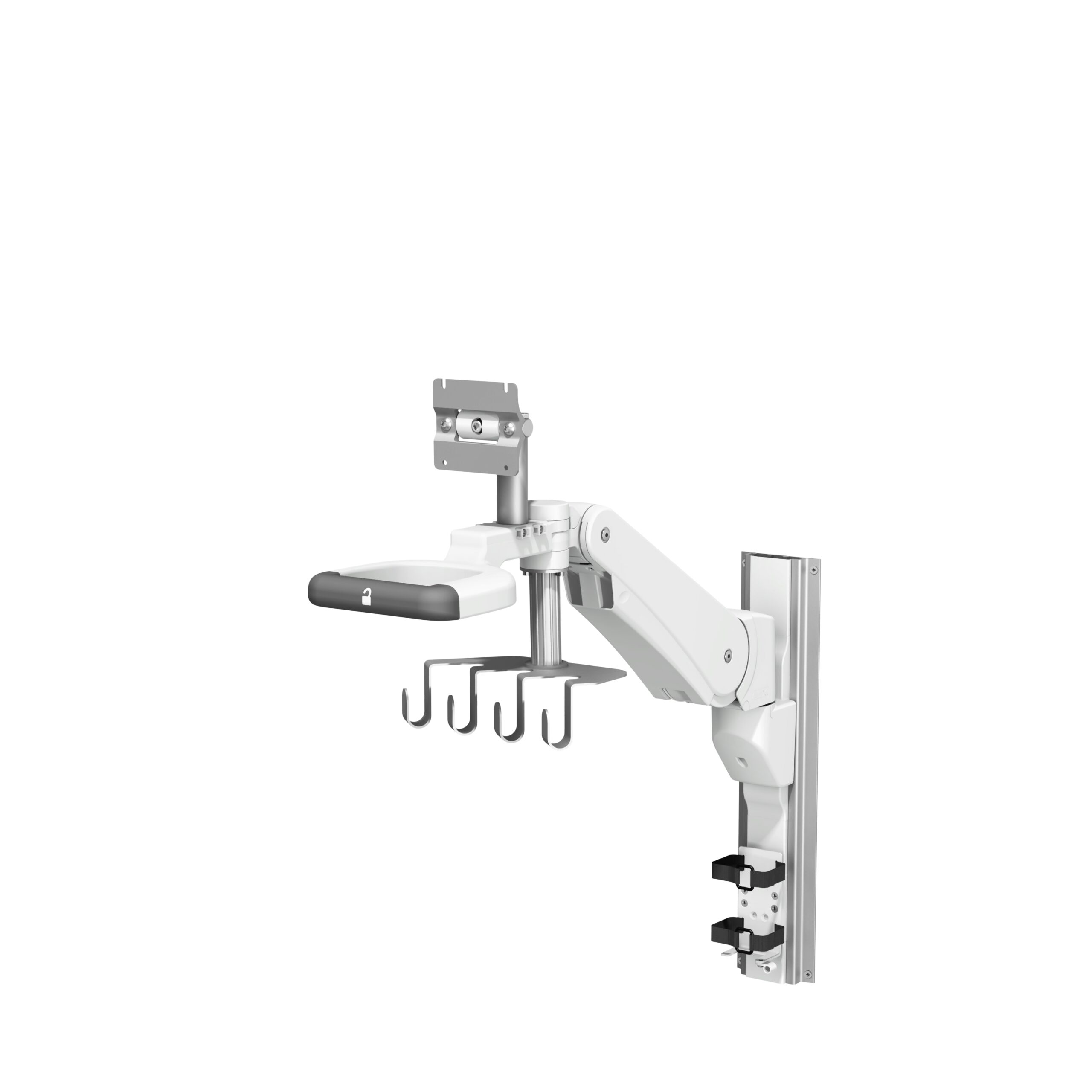 GE Healthcare Venue Go™ PoC Ultrasound on VHM-PL Variable Height Arm with Vertical Position Lock