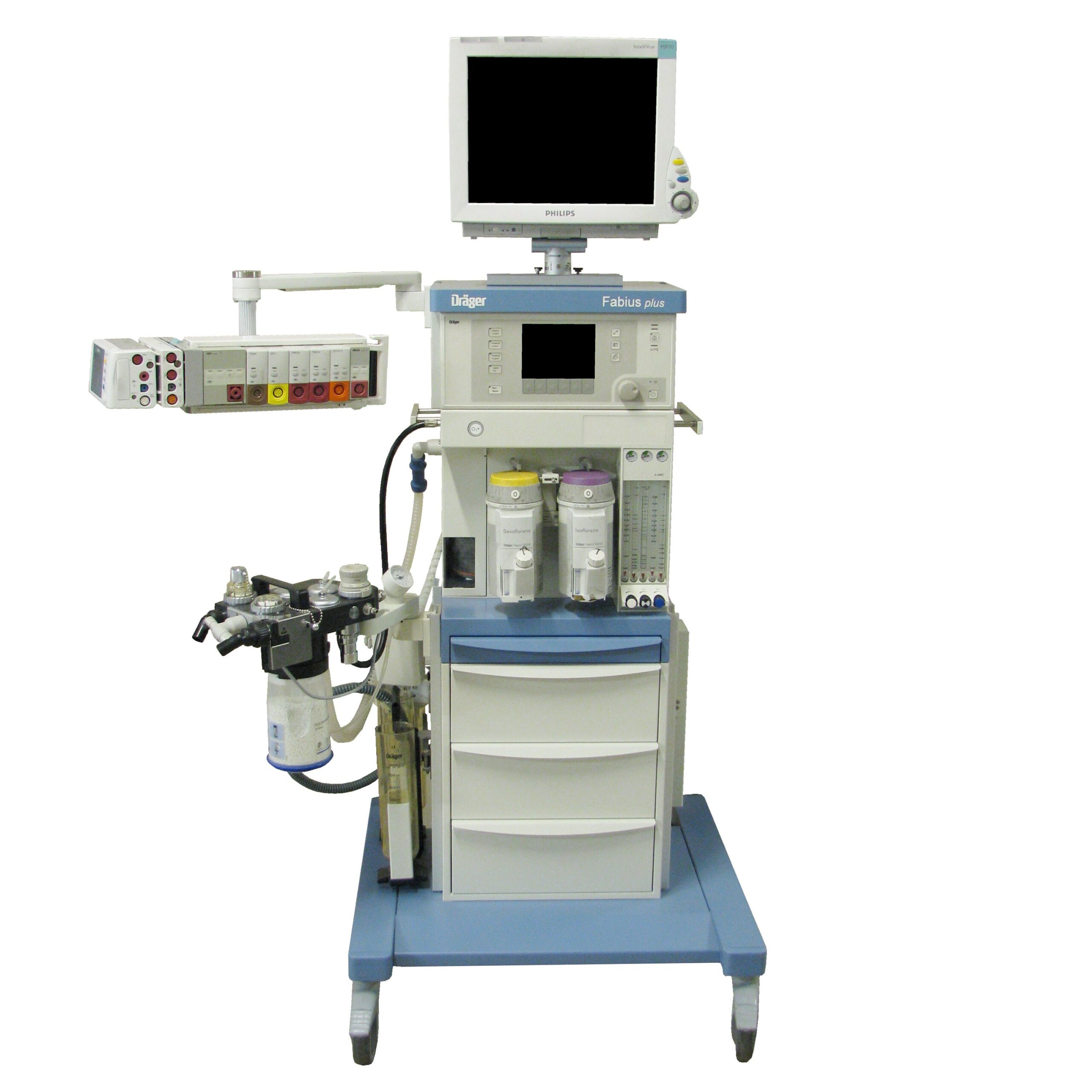 Dräger Fabius Plus – Philips IntelliVue MP60/70 Top Shelf Mount