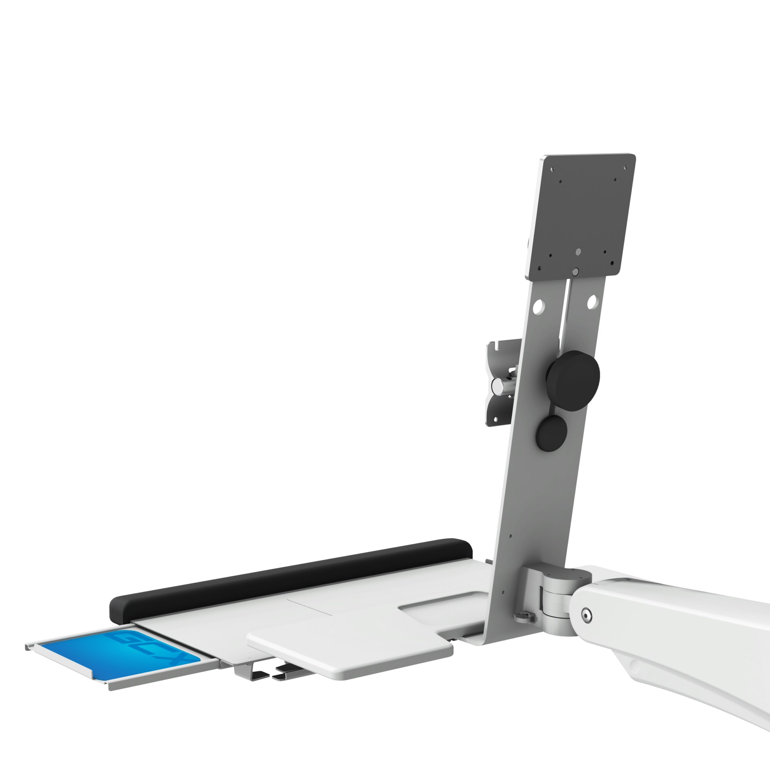 L Bracket Attachment for Devices with 75mm x 75mm or 100mm x 100mm VESA pattern (rear view)