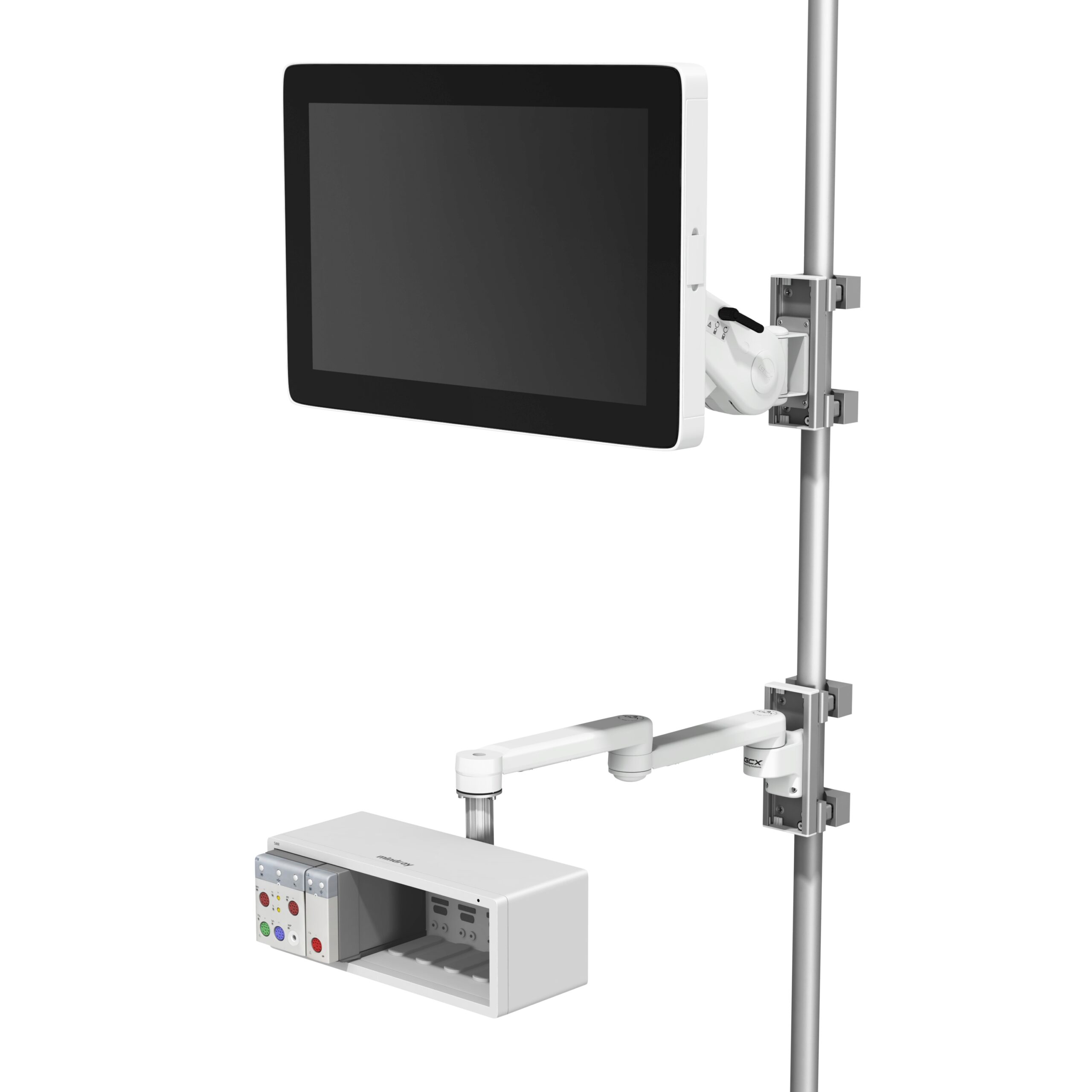Mindray N19/N22 with SMR on VHM Variable Height Arm Post/Pole Mount
