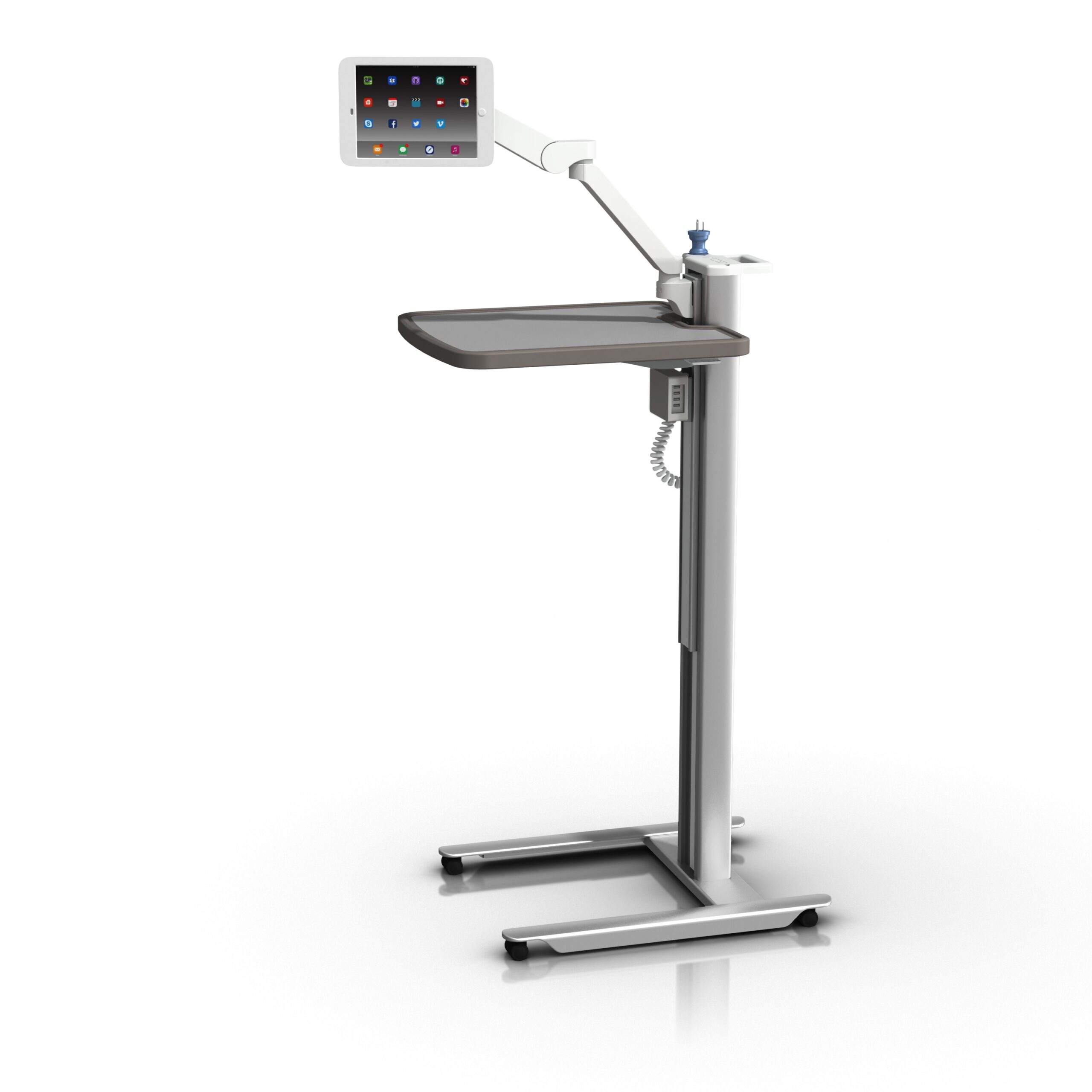 Compact Patient Engagement Table with VHM-T- Gray