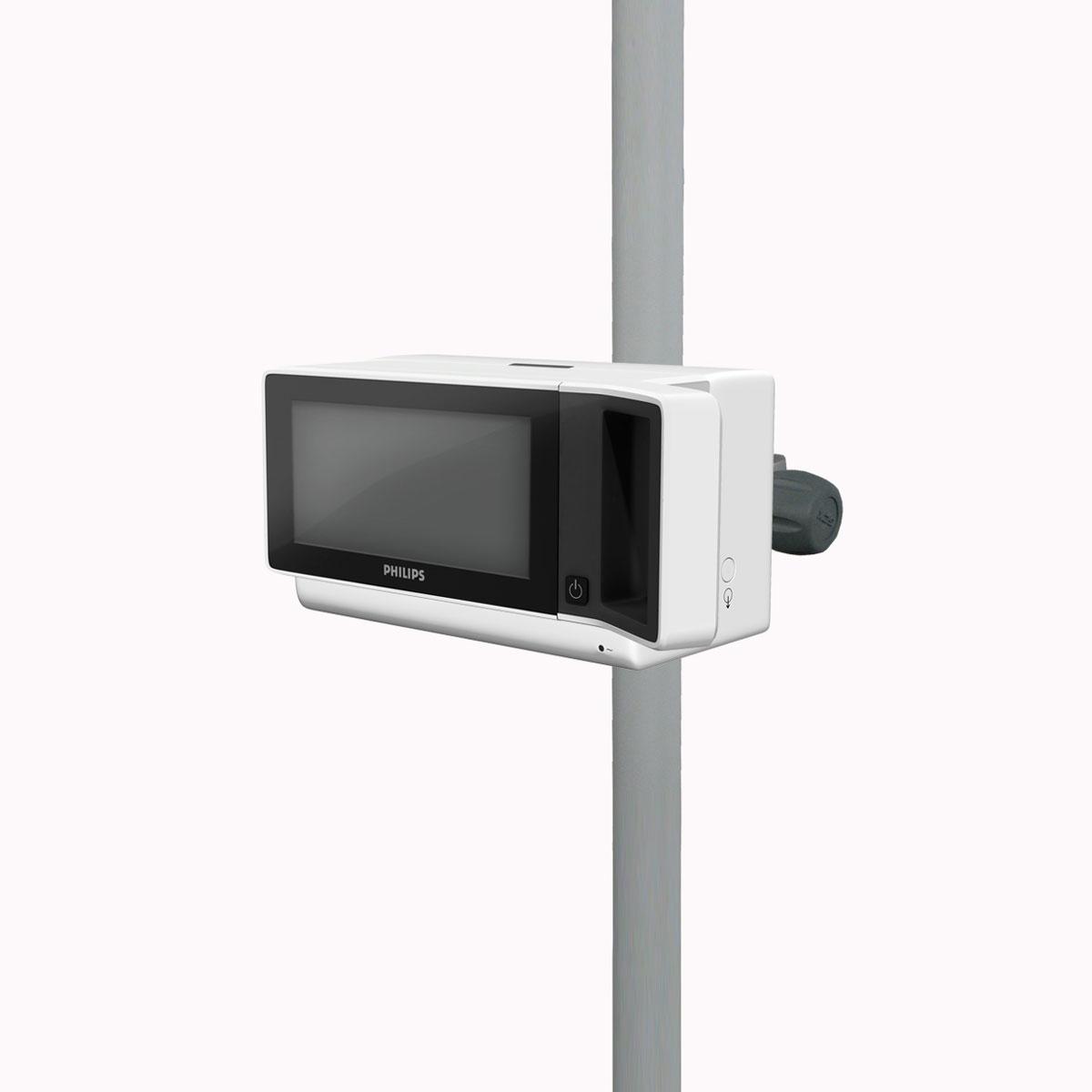Philips IntelliVue X3/MX100 on Rotating PRC Post/Rail Clamp