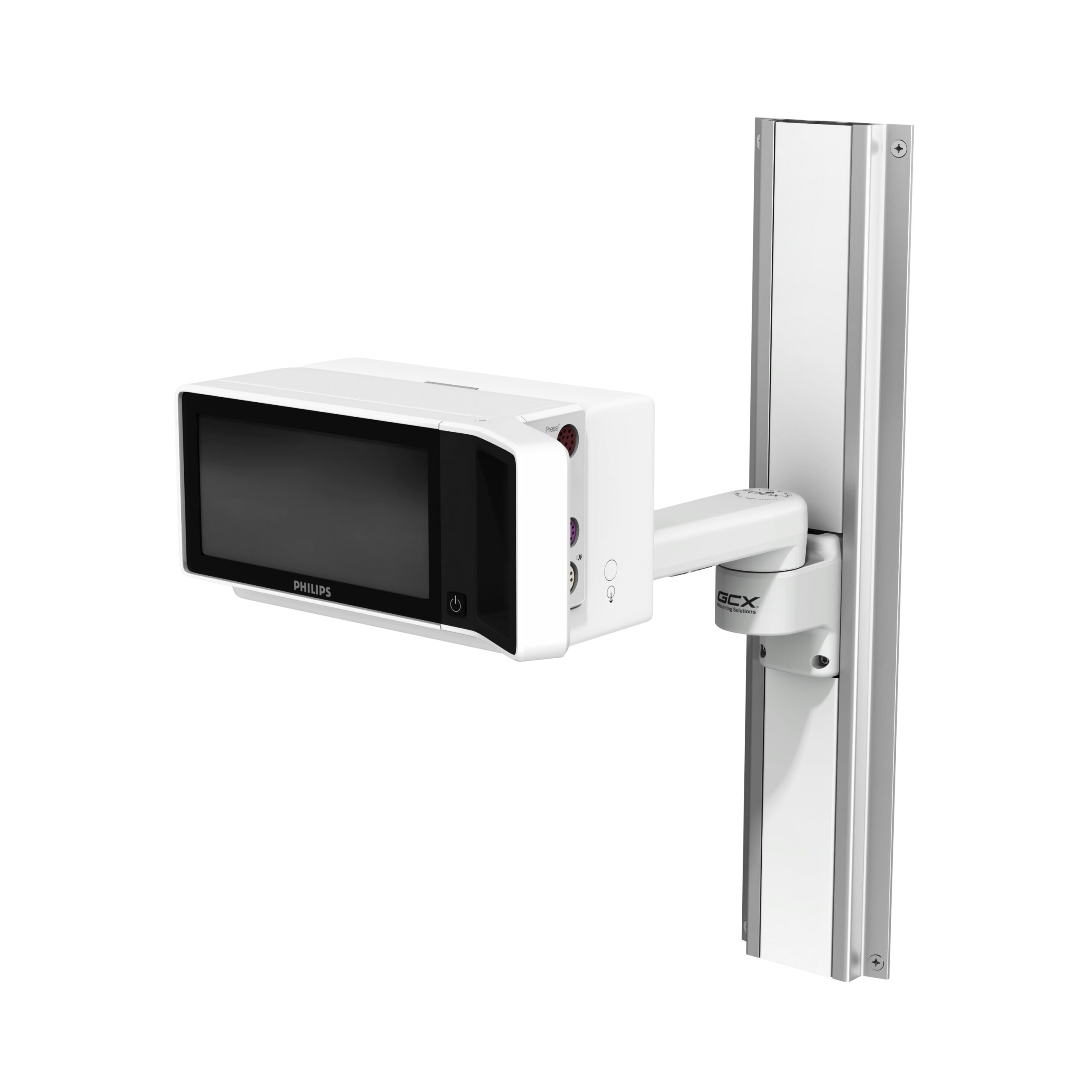 Philips IntelliVue X3 on M Series Pivot Arm Channel Mount