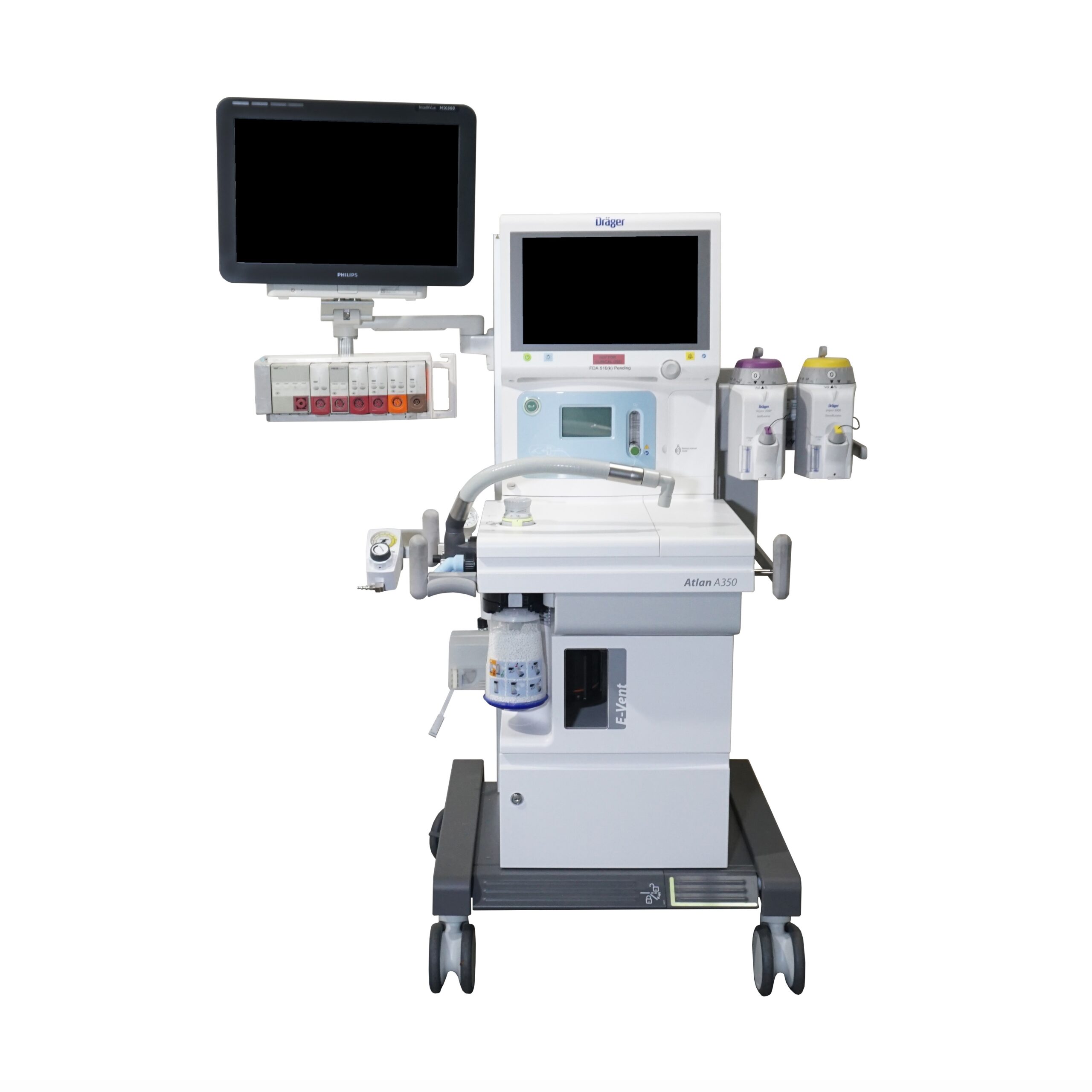 Philips Intelli Vue MX600 850 on Dräger Atlan 350 Config 2 1